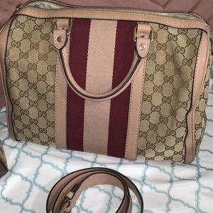 ✨Gucci Vintage Boston Web (pink)✨